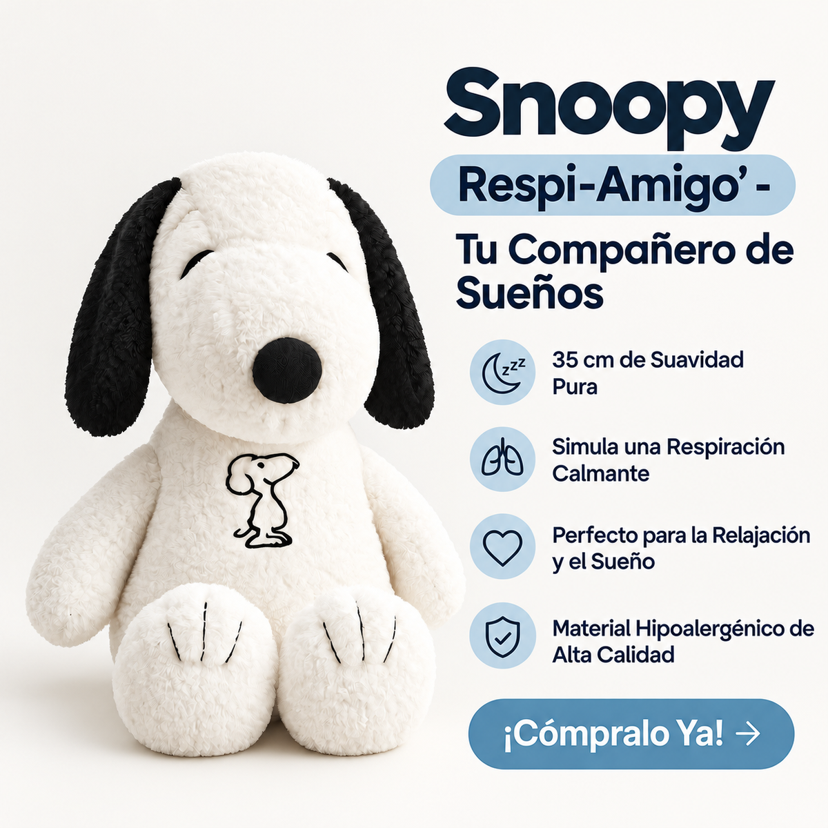 Peluche Antiestrés que Respira